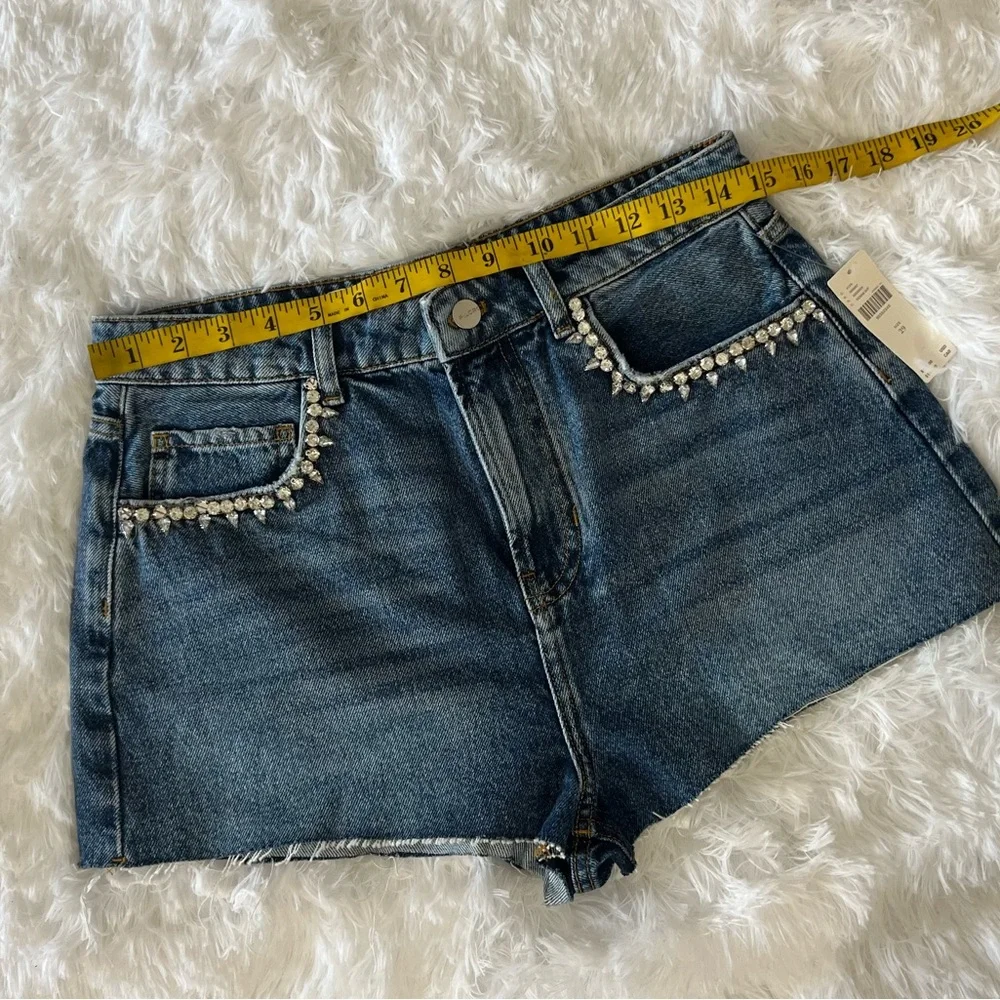 Pilcro Rhinestone Jean Shorts - Picture 9 of 9